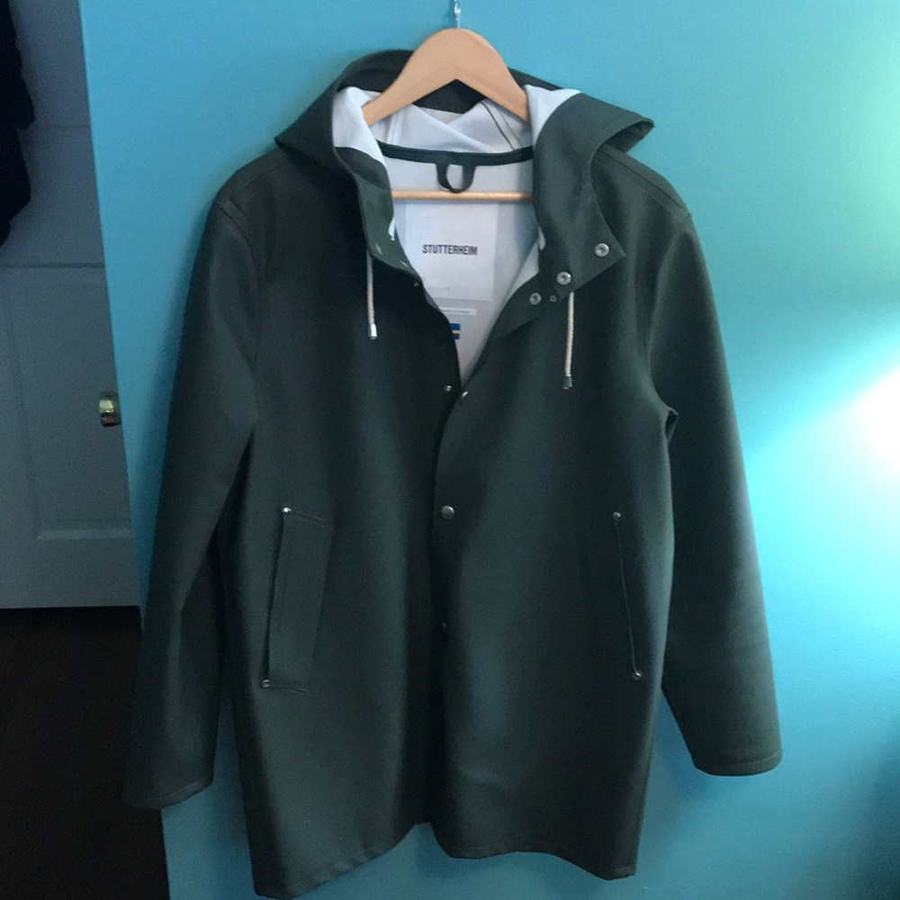 Stutterheim Olive Stockholm Raincoat S